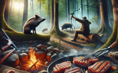 Grillede vildsvinekotelleter