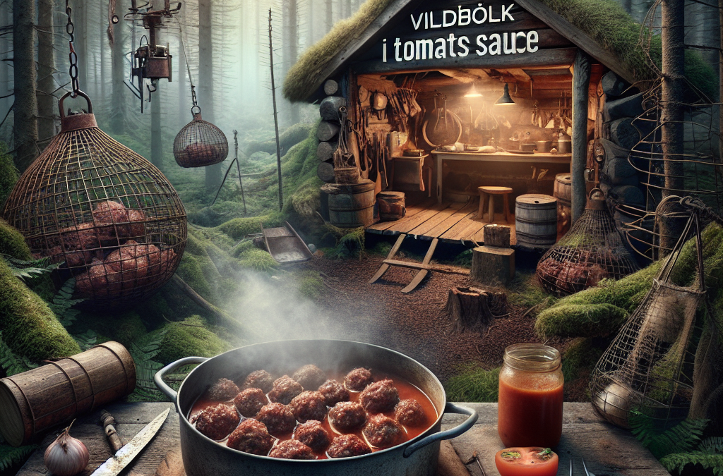 Vildtkødboller i tomatsauce