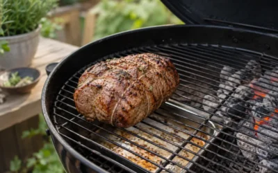 Dådyr klump på grill med indirekte varme
